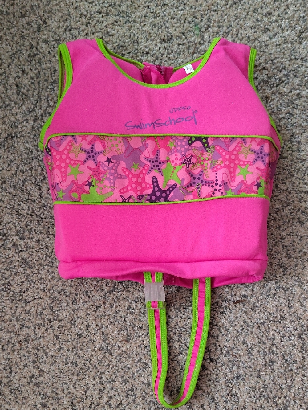 Kids Pink & Green Swim Vest